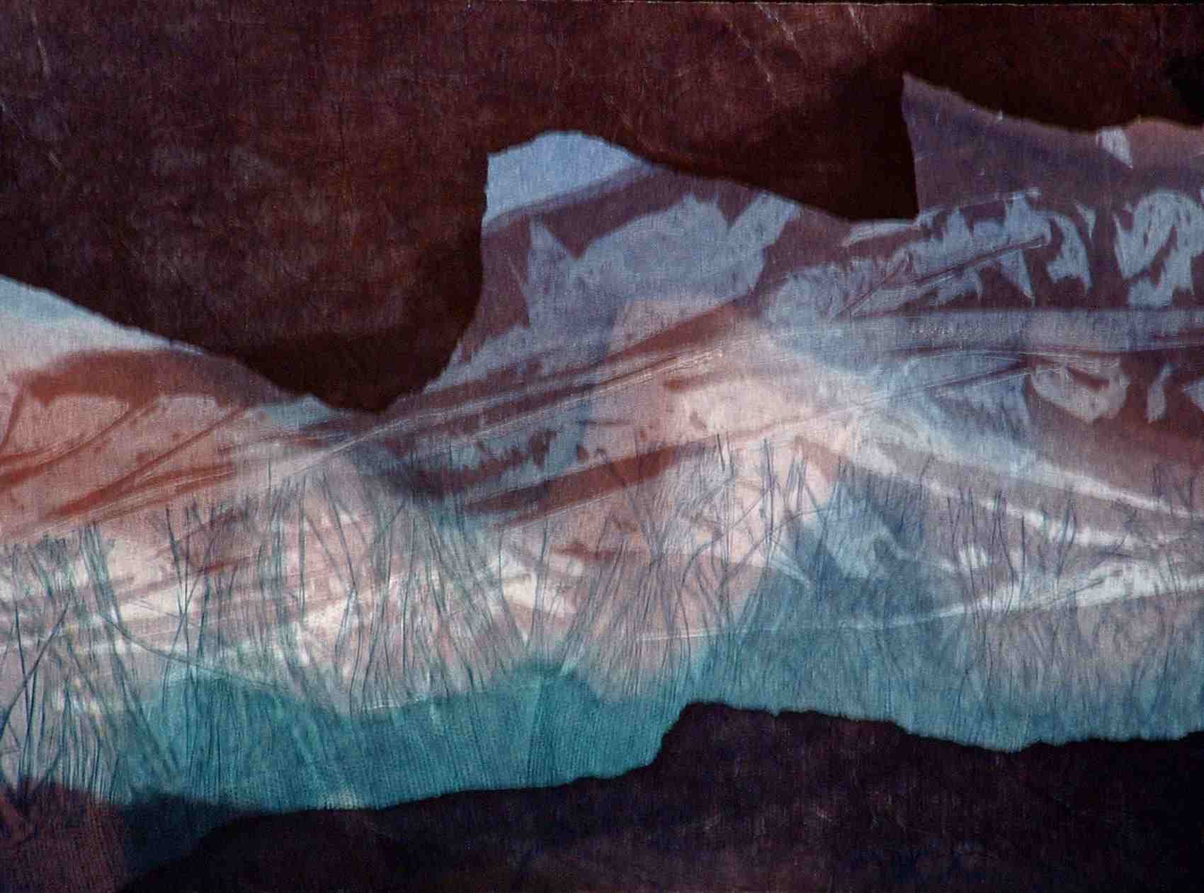 image of monotype Desert Seascape