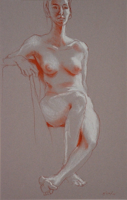 Lisa, Seated Nude